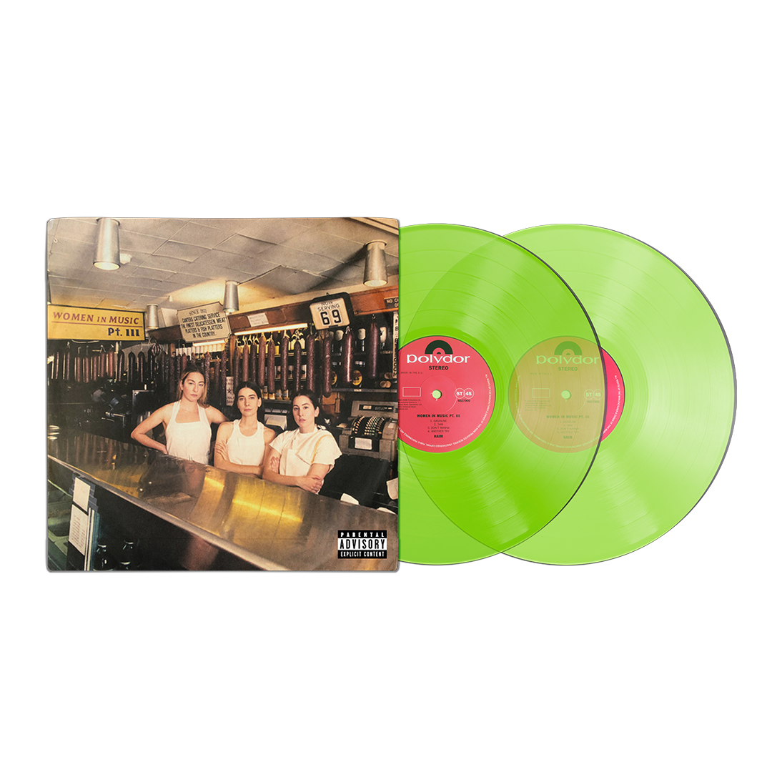 Haim - Women In Music PT. III: Exclusive Translucent Lime Vinyl LP Haim - Women In Music PT. III: Exclusive Translucent Lime Vinyl LP