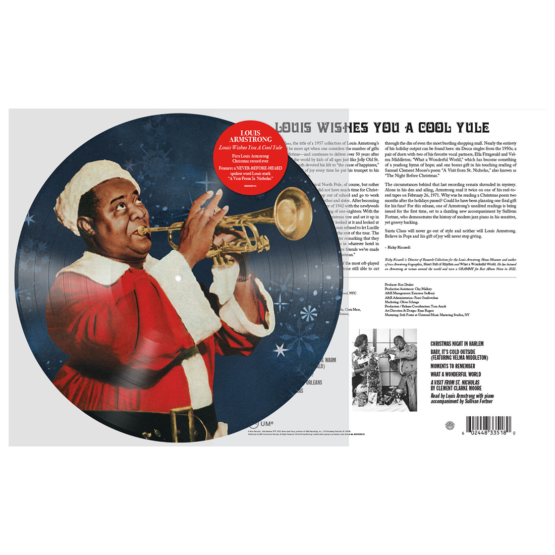 Louis Armstrong - Louis Wishes You A Cool Yule: Picture Disc Vinyl LP -  uDiscover