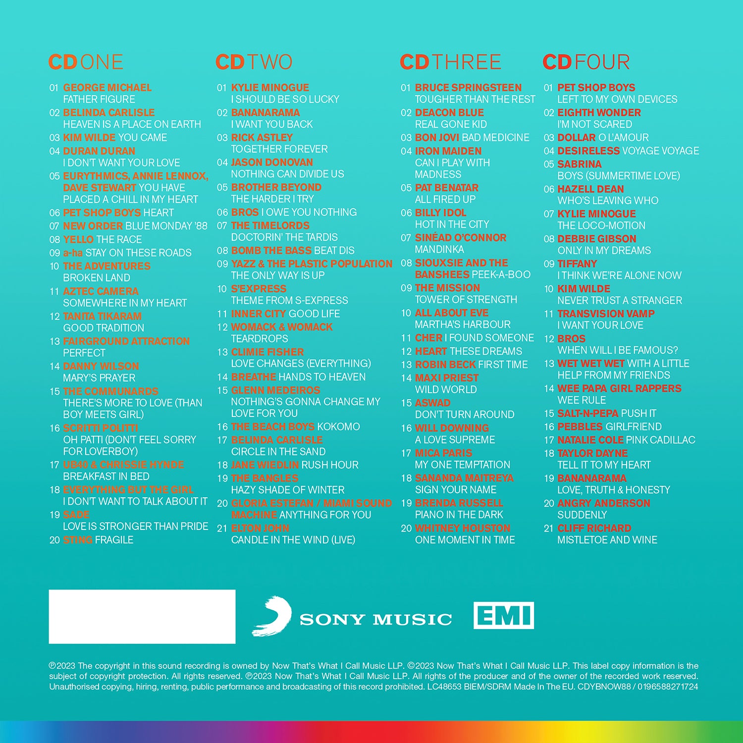 Various Artists - NOW – Yearbook 1988 (4CD)