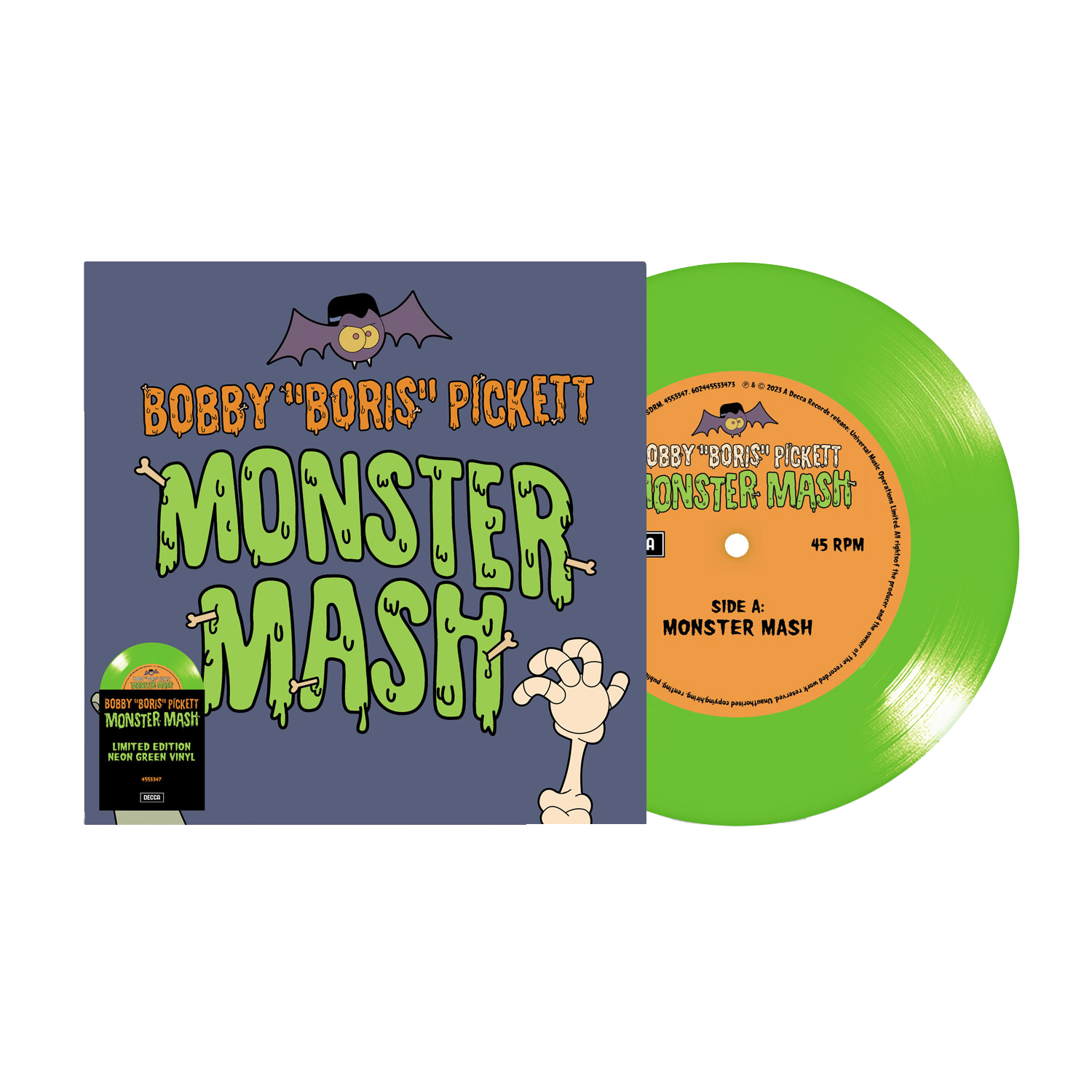 Bobby "Boris" Pickett - Monster Mash: Limited Neon Green Vinyl 7" Single