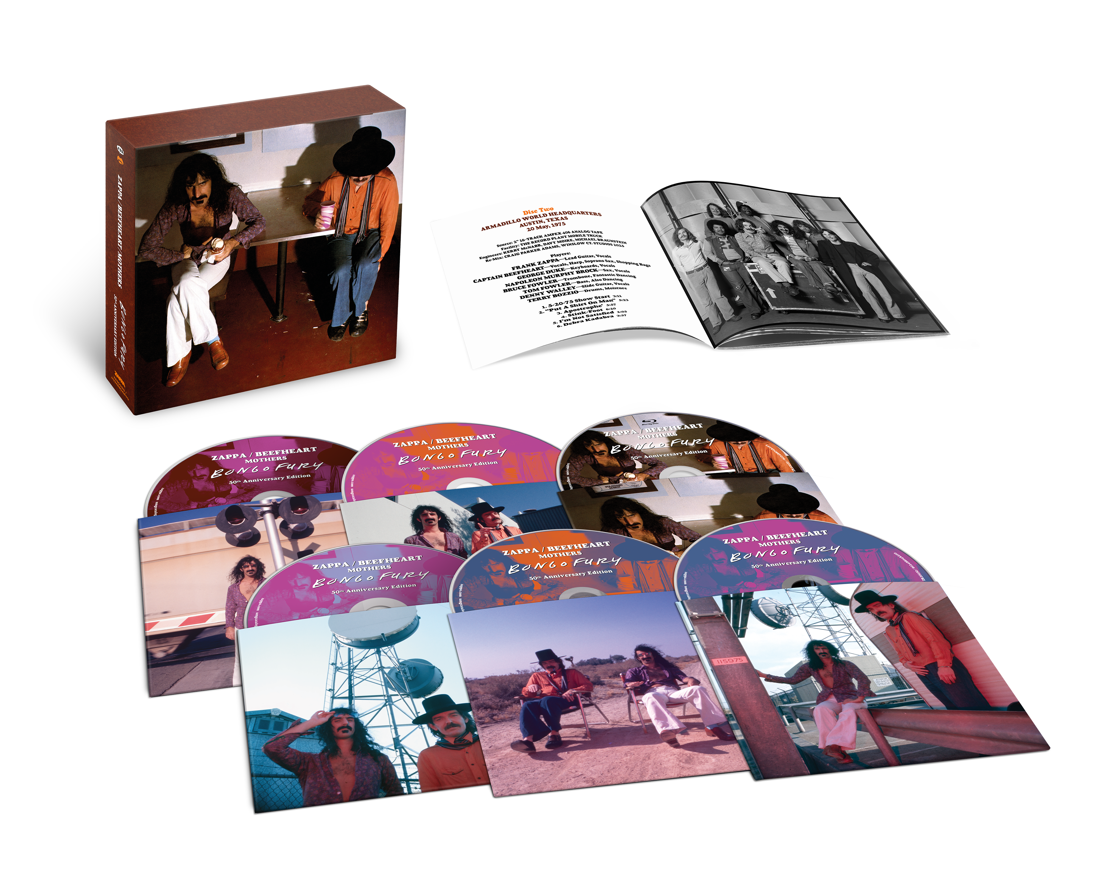 Frank Zappa - Bongo Fury (50th Anniversary): Super Deluxe 5CD + Blu-Ray Box Set