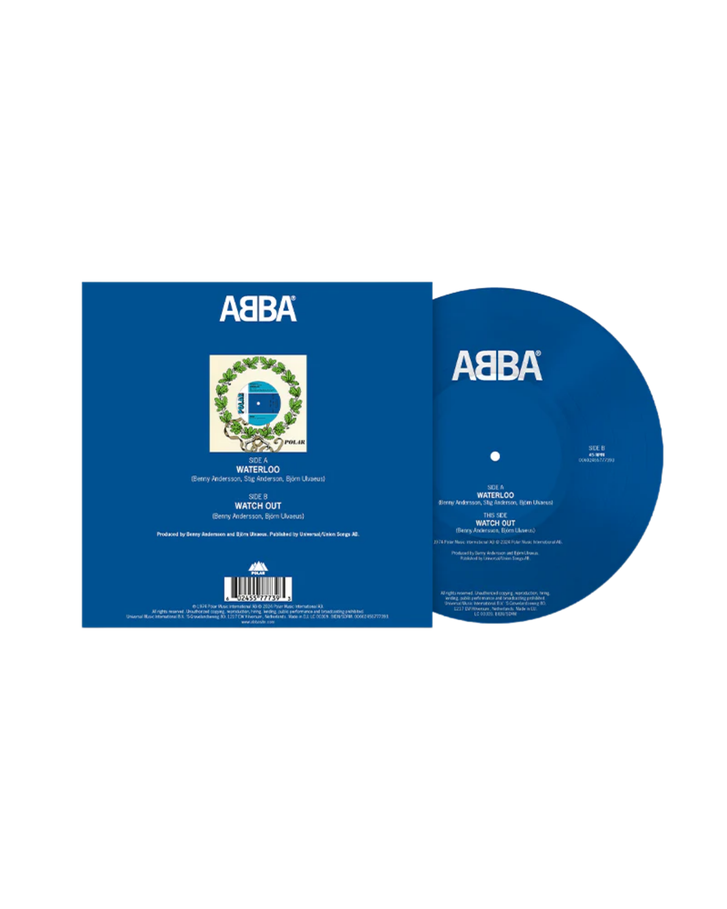 ABBA - Waterloo / Watch Out: Picture Disc Vinyl	7" Single