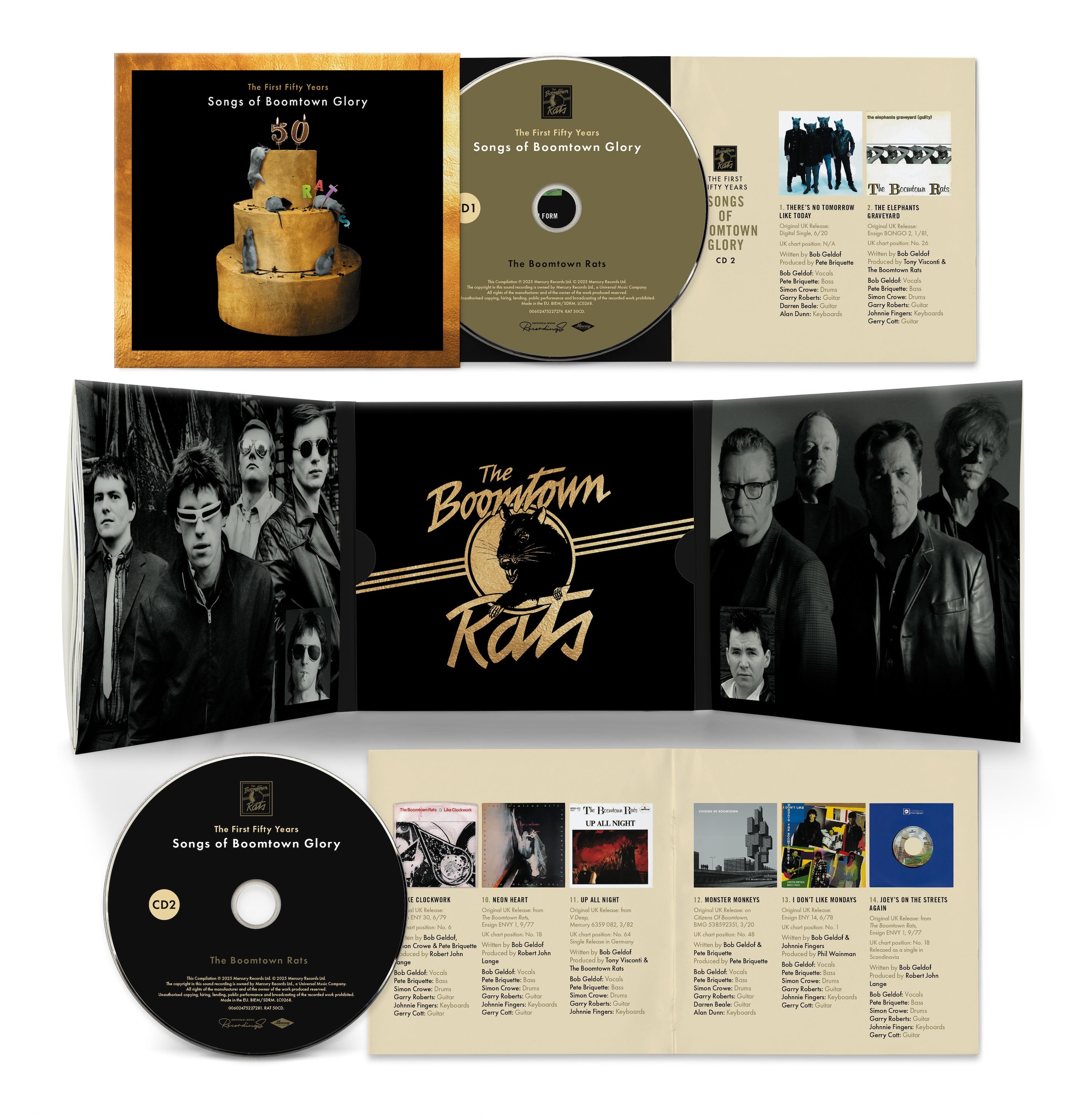 The Boomtown Rats - The First 50 Years: Songs Of Boomtown Glory: 2CD