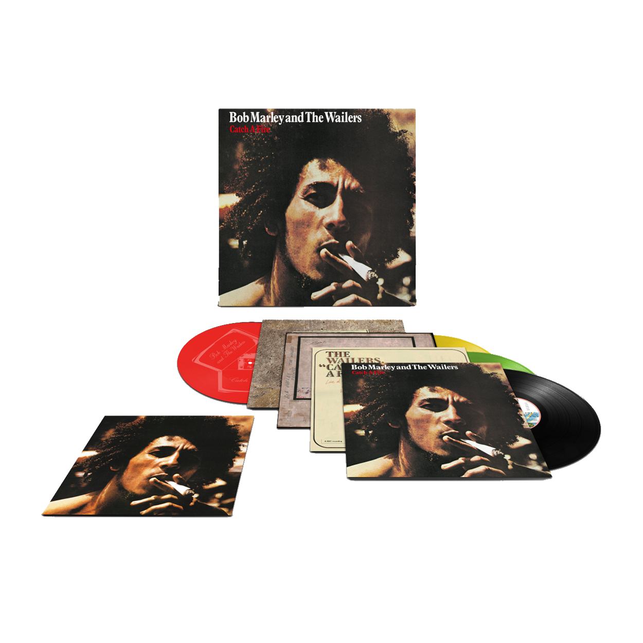 Bob Marley and The Wailers - Catch A Fire - 50th Anniversary Edition Exclusive Colour Vinyl 3LP + 12''