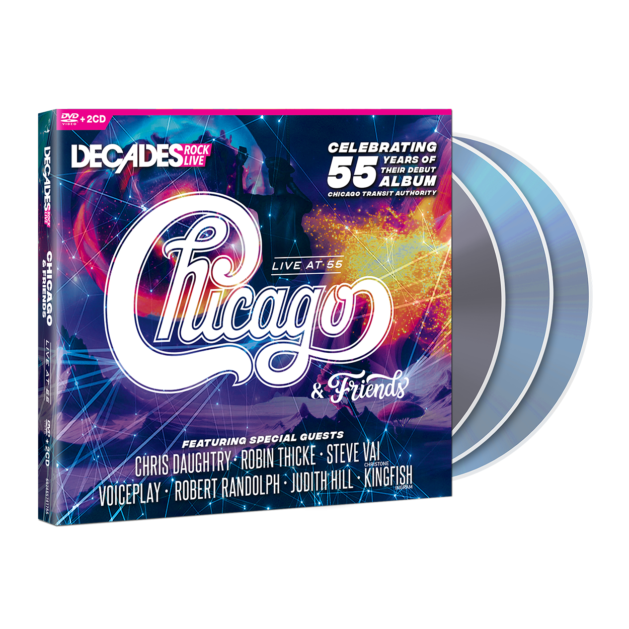 Chicago - Chicago & Friends - Live At 55: DVD + 2CD - uDiscover