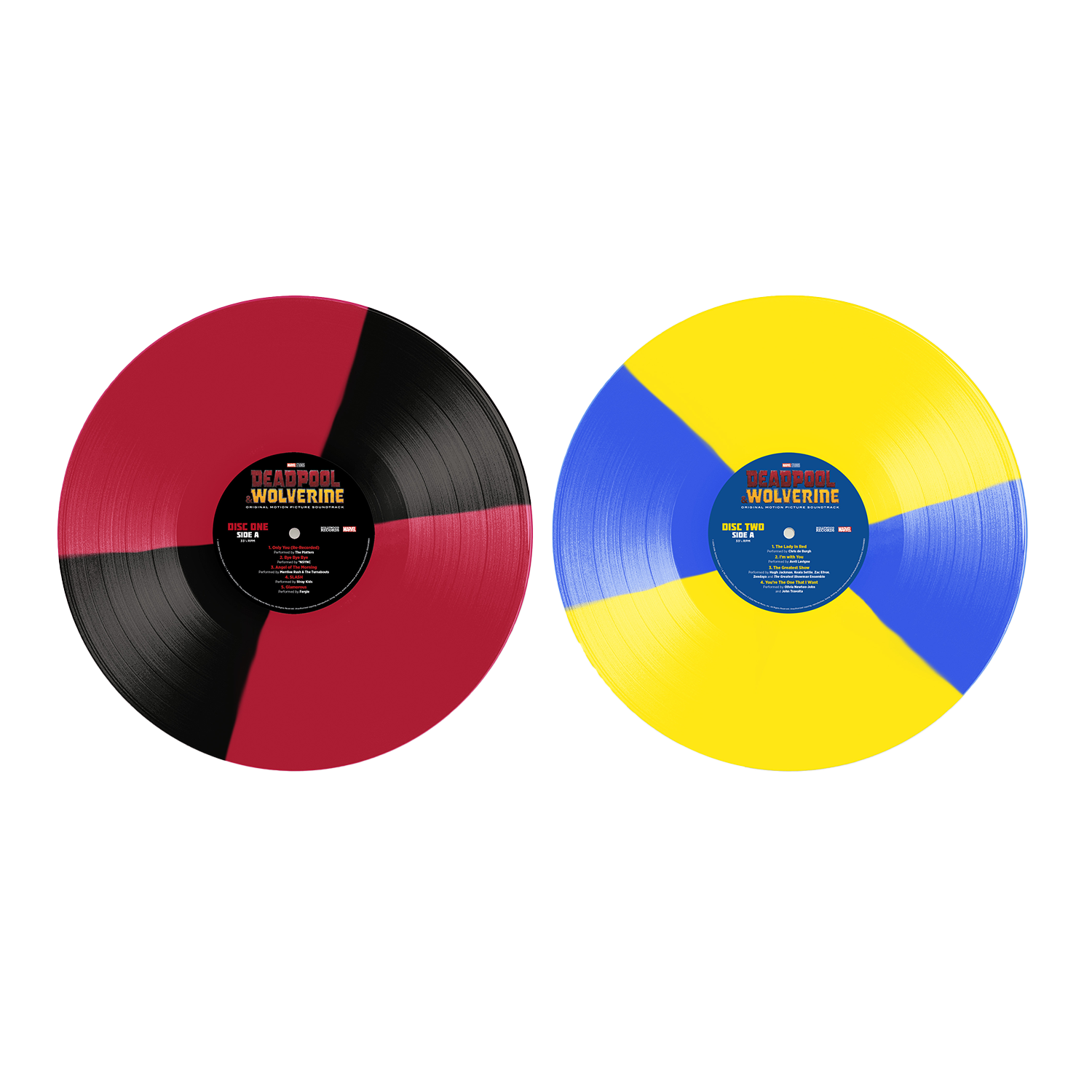 Deadpool & Wolverine 2LP レコード Various Artists - Deadpool & Wolverine (OST): Colour Vinyl