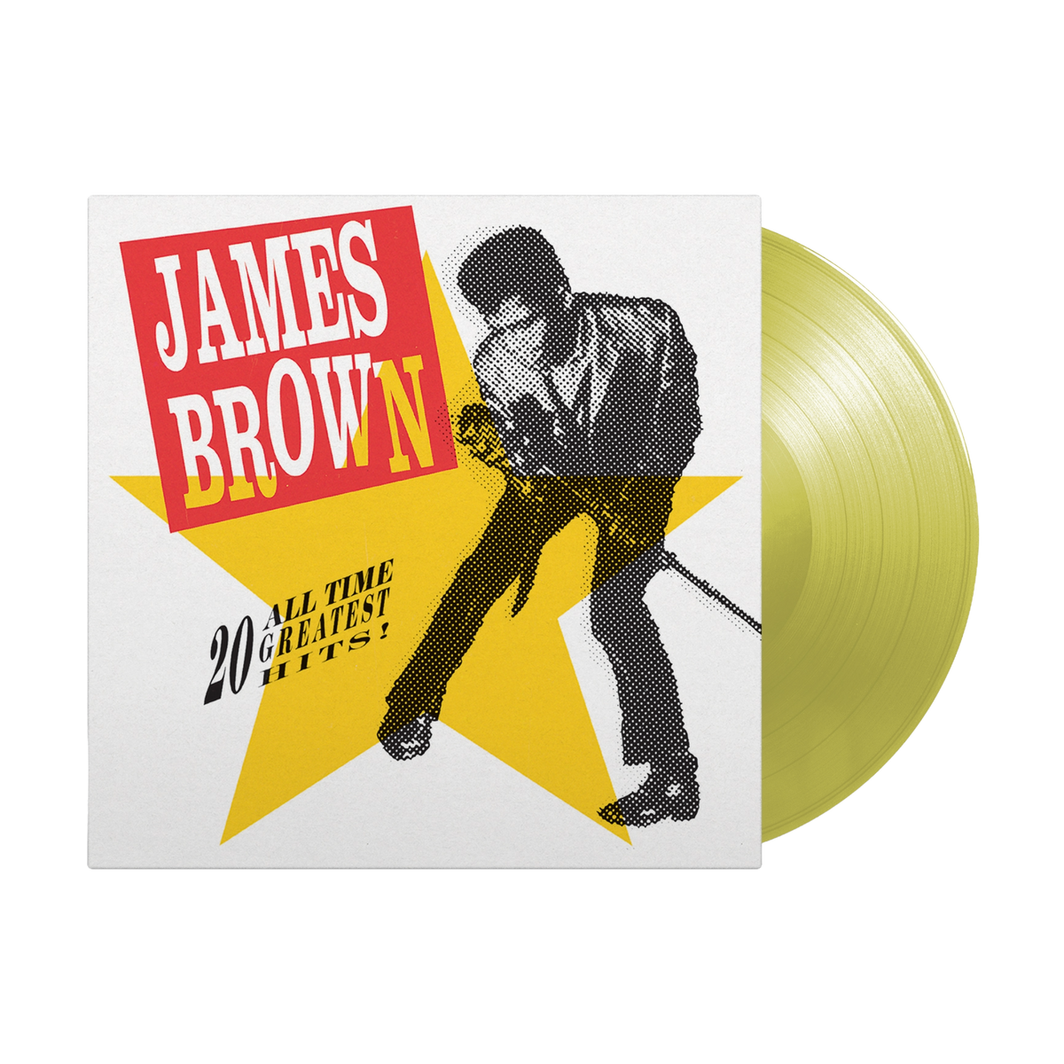James Brown - 20 All Time Greatest Hits: Exclusive Limited Edition Yellow Vinyl LP