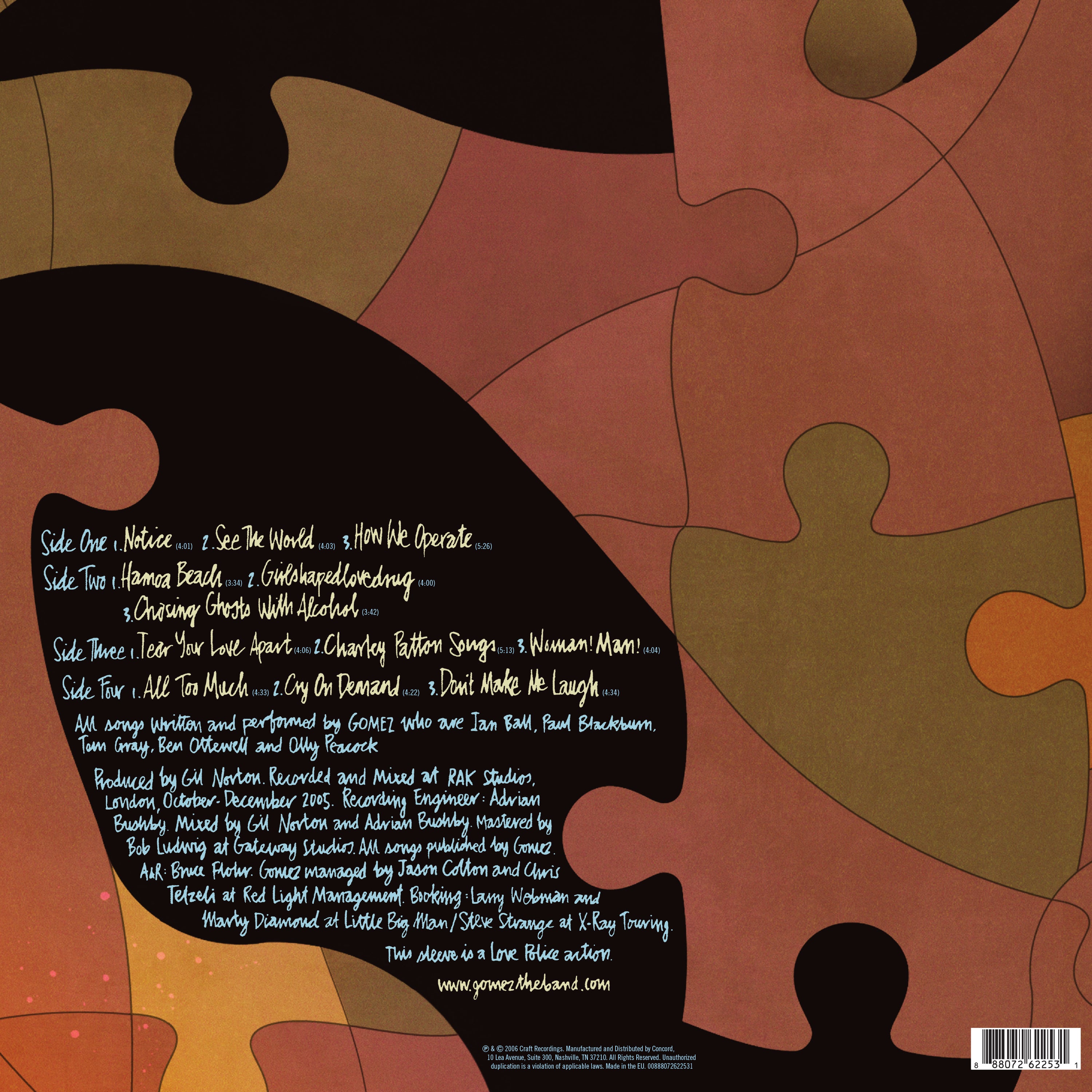 2discs LP Gomez How We Operate (Amber Vinyl) 00888072622531 Independiente 未開封 /00660 Gomez - How We Operate: Limited Translucent Amber Vinyl 2LP [NAD24