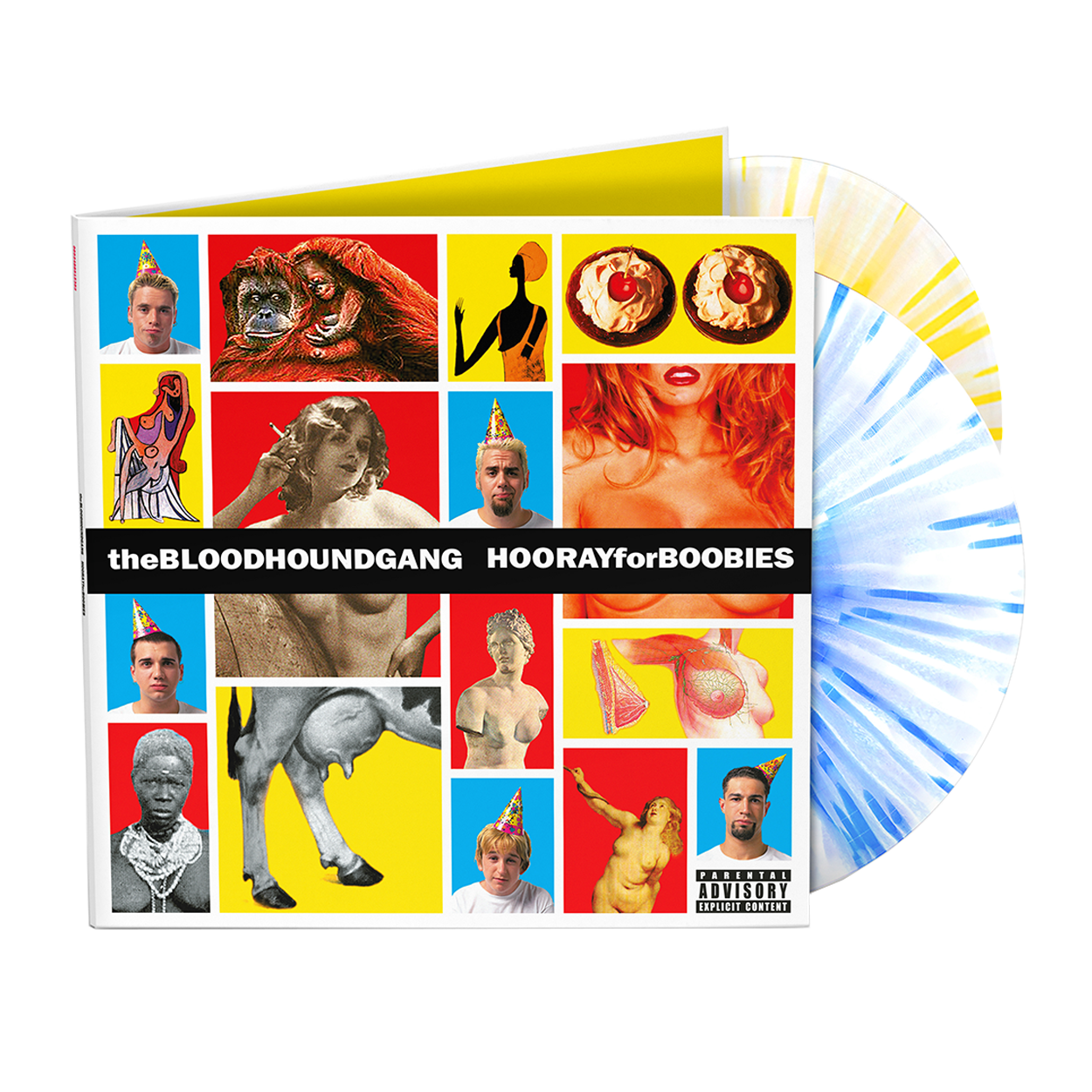 Bloodhound Gang - Hooray For Boobies (25th Anniversary): Yellow & Blue Splatter Vinyl 2LP