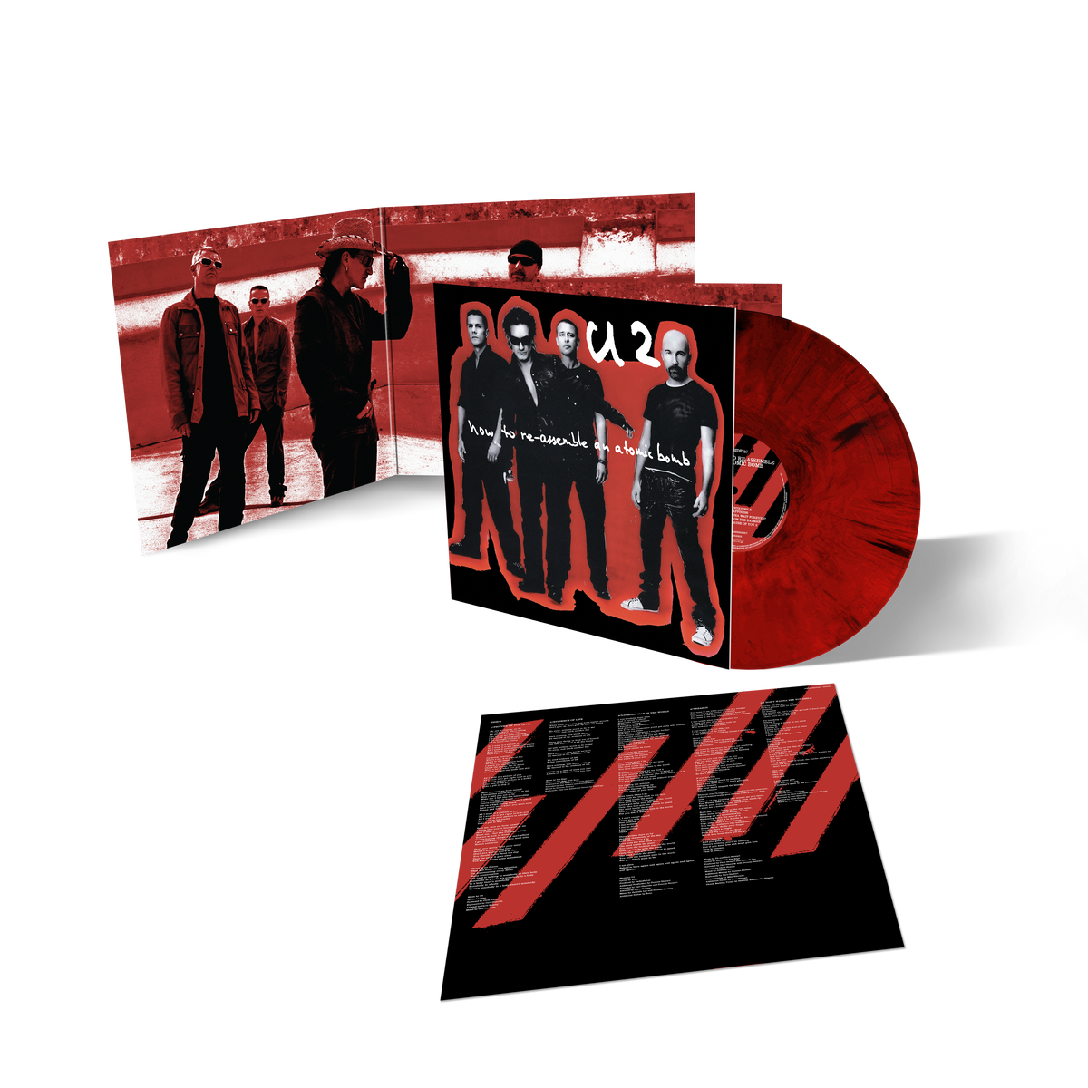 U2 - How To Re-Assemble An Atomic Bomb: Gatefold Red & Black Marble Vinyl LP