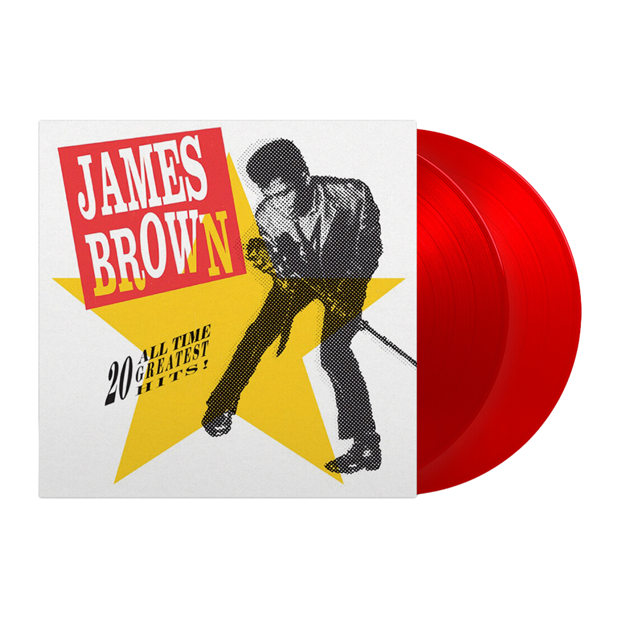 James Brown - 20 All Time Greatest Hits: Red Vinyl 2LP