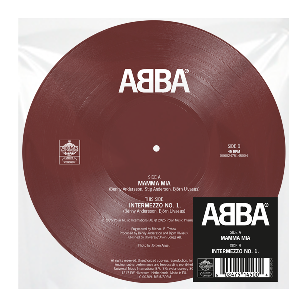 ABBA - Mamma Mia / Intermezzo No.1: 7" Picture Disc