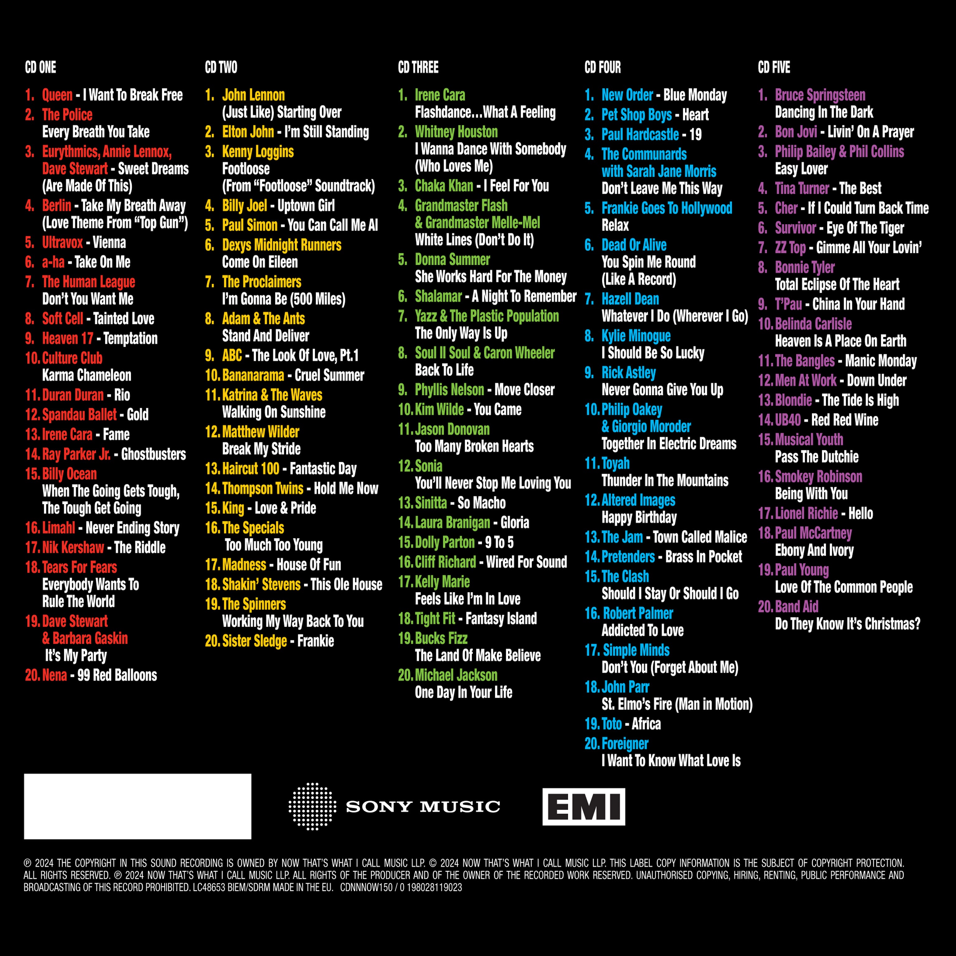 Various Artists - NOW That's What I Call The 80s (5CD) - uDiscover