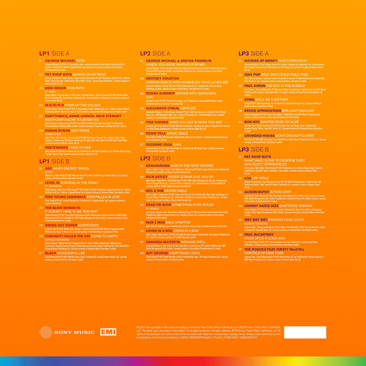 Various Artists - NOW - Yearbook 1987 (3LP)