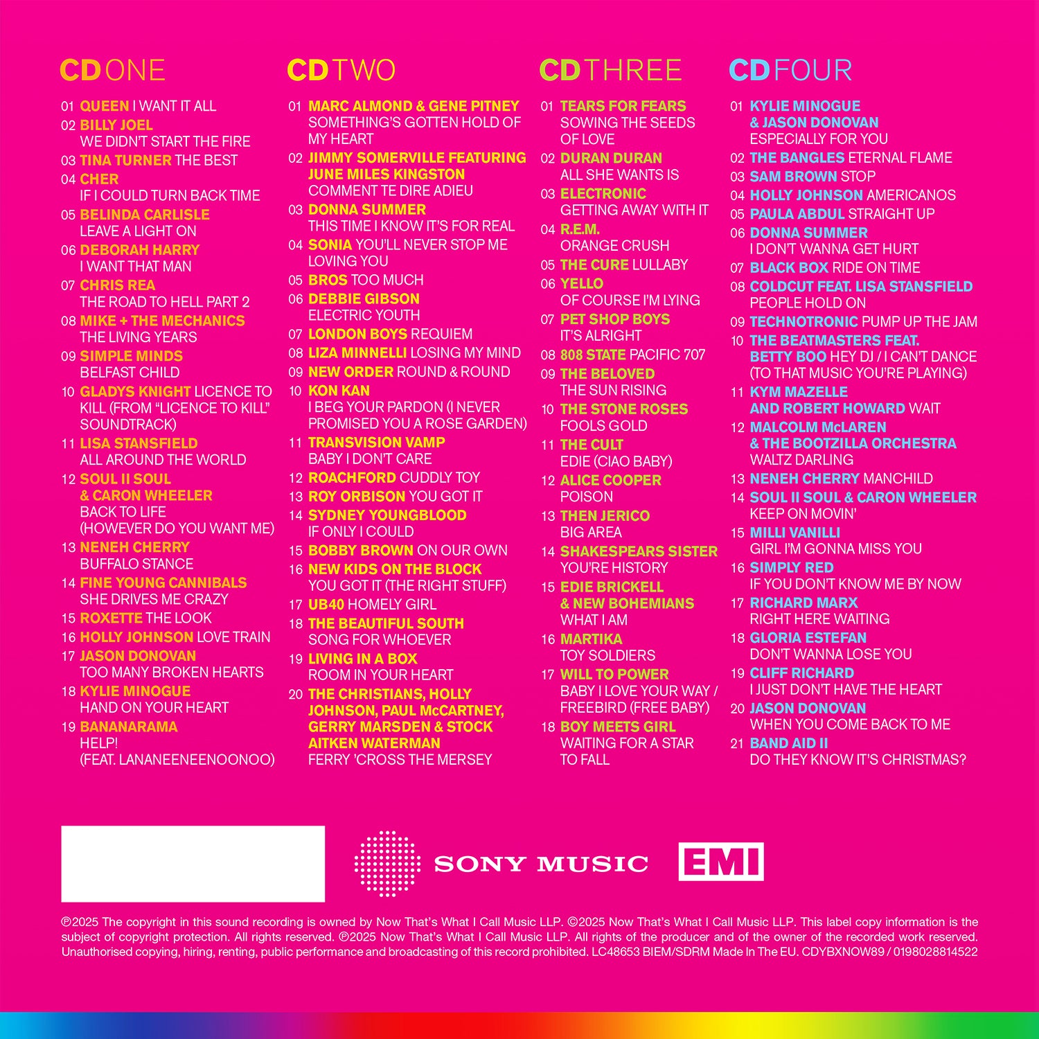 Various Artists - NOW – Yearbook 1989 (Special Edition 4CD