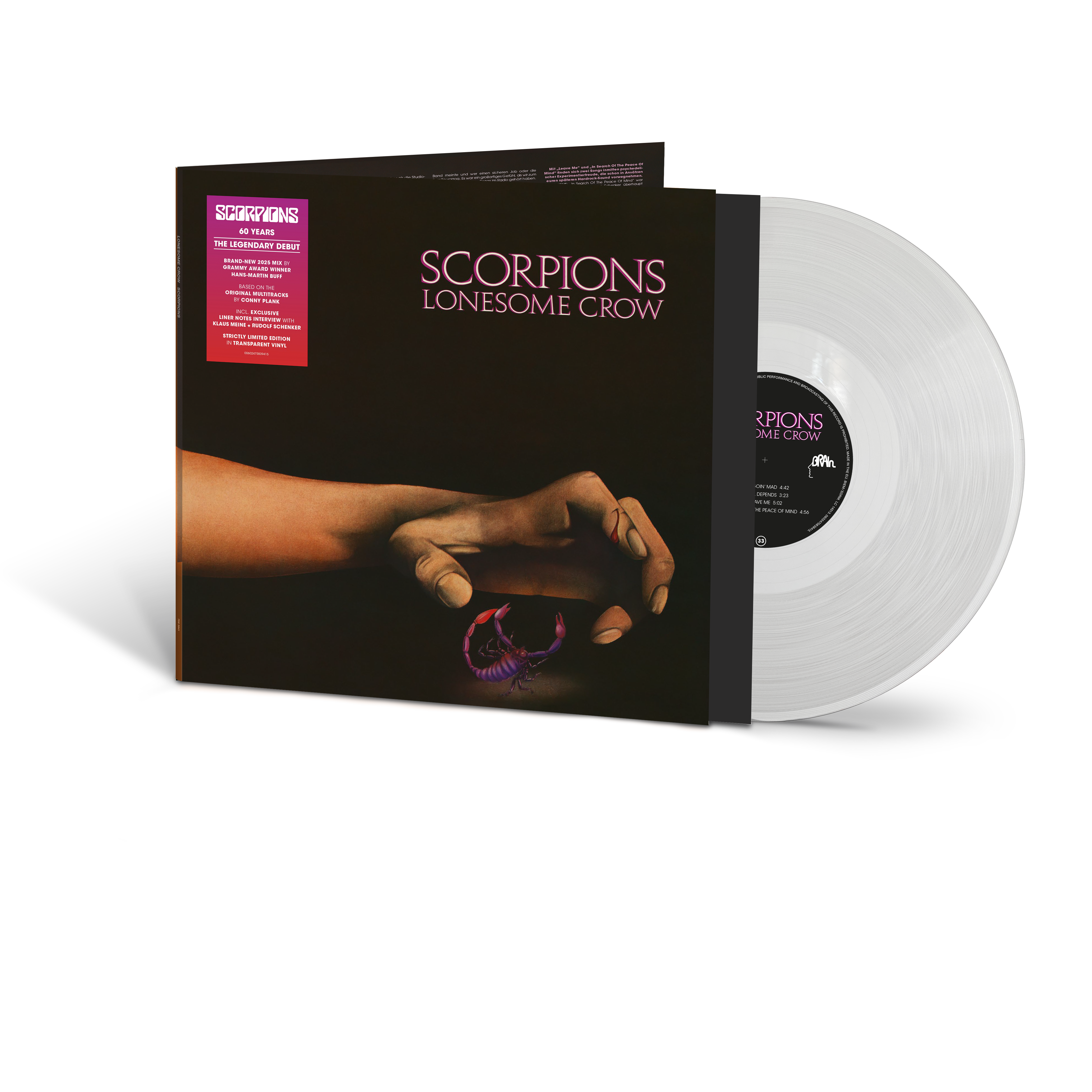 Scorpions - Lonesome Crow: Clear Vinyl LP