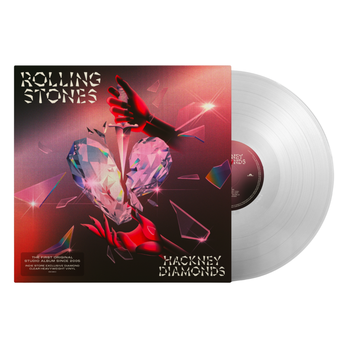 The Rolling Stones - Hackney Diamonds: Clear Vinyl LP
