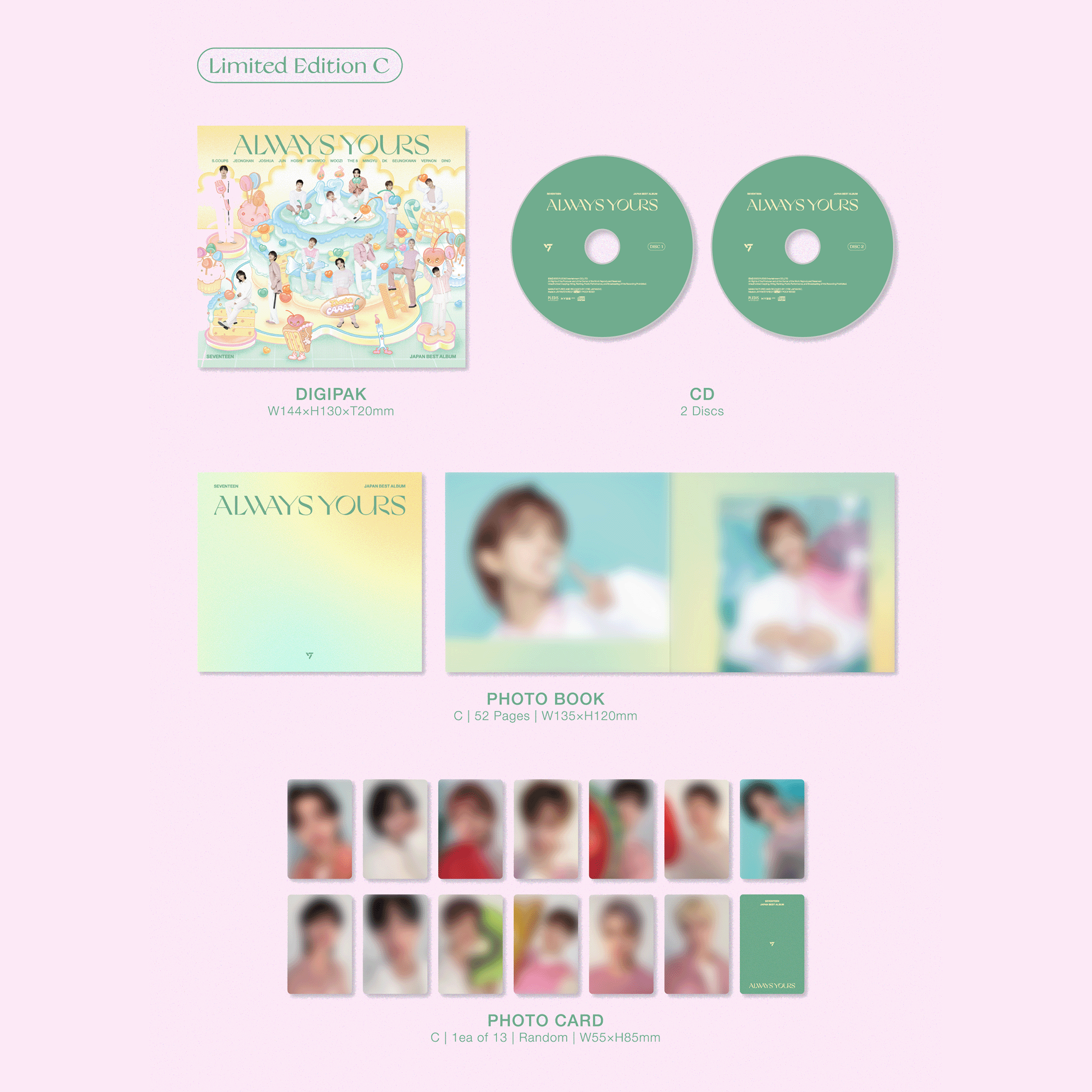 SEVENTEEN - Always Yours: 2CD + Photobook (Limited Edition C SEVENTEEN - Always Yours: 2CD + Photobook (Limited Edition C
