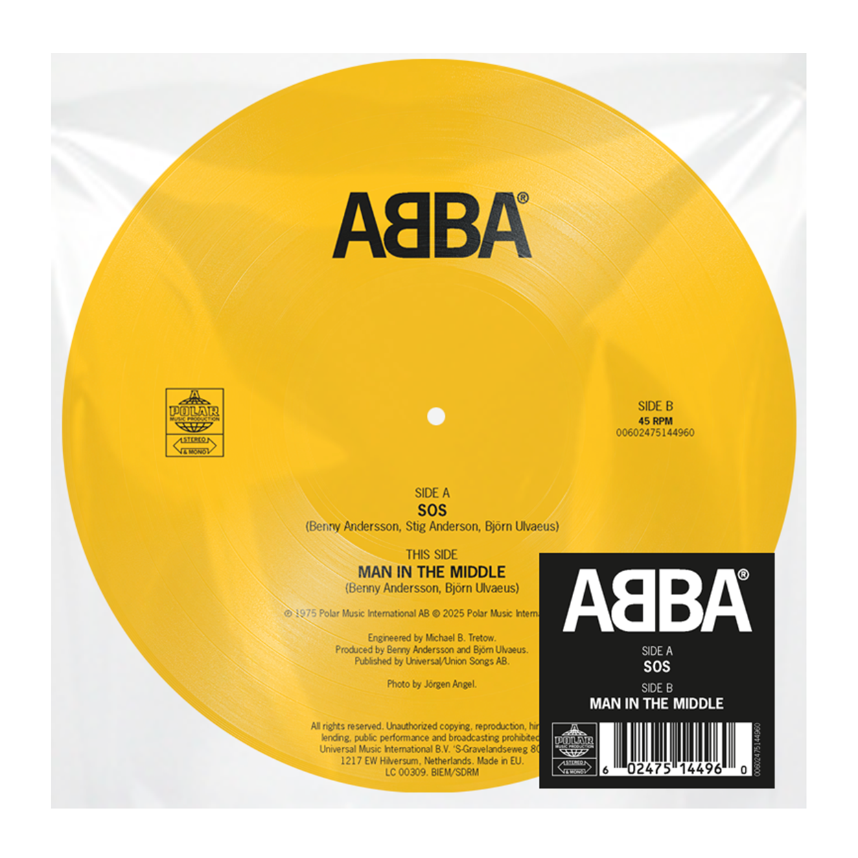ABBA - SOS / Man In The Middle: 7" Picture Disc