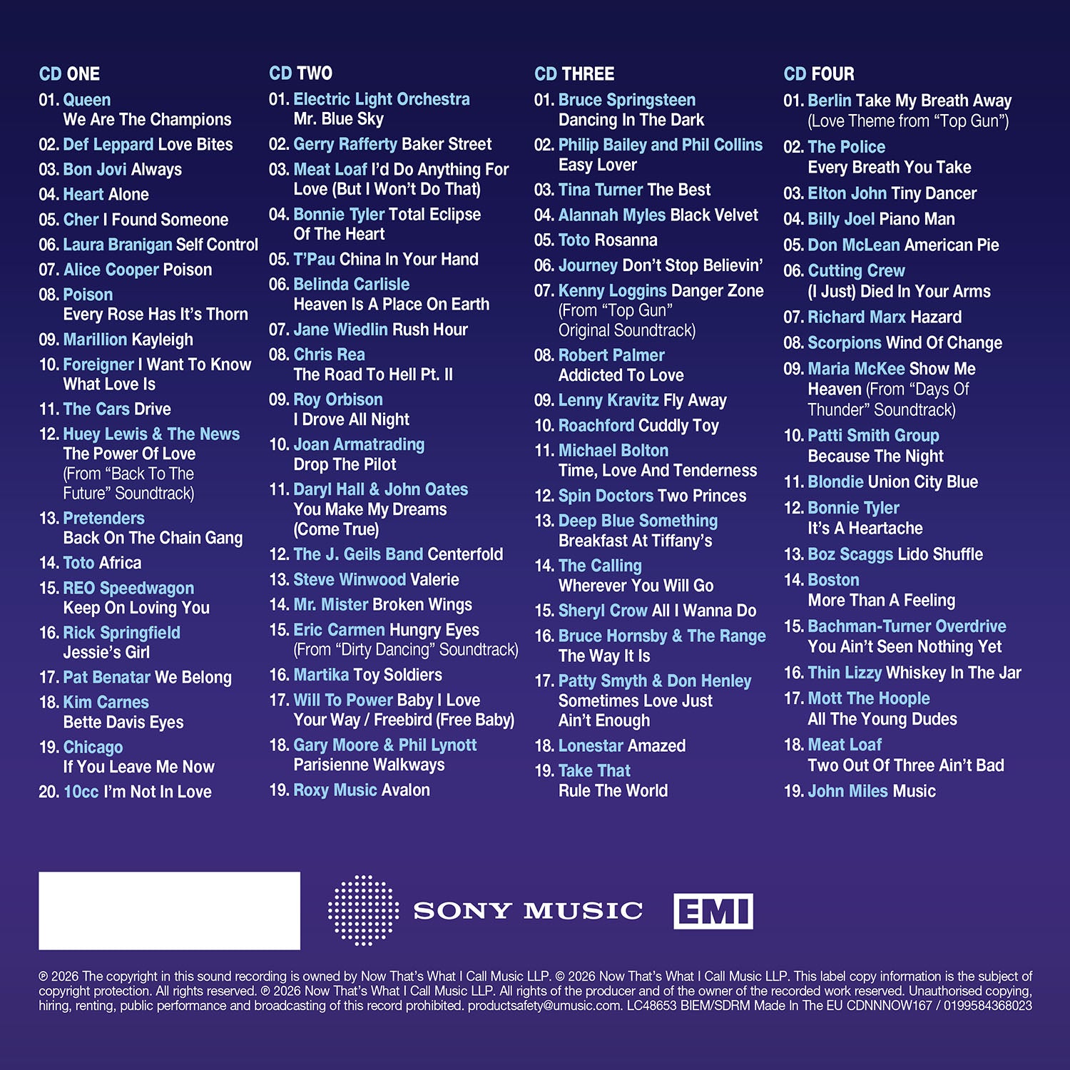 Various Artists - NOW That's What I Call Soft Rock & Power Pop Anthems (4CD)