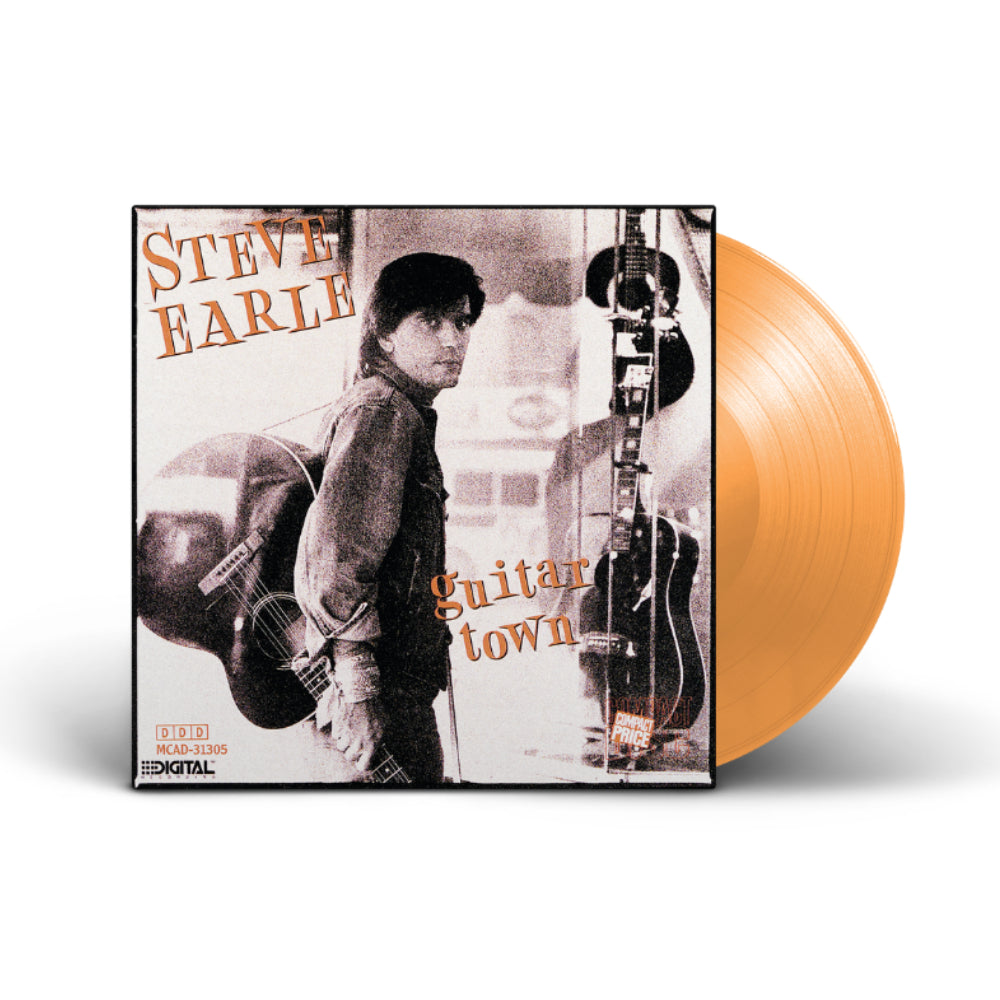 Steve Earle - Guitar Town: Orange Vinyl LP