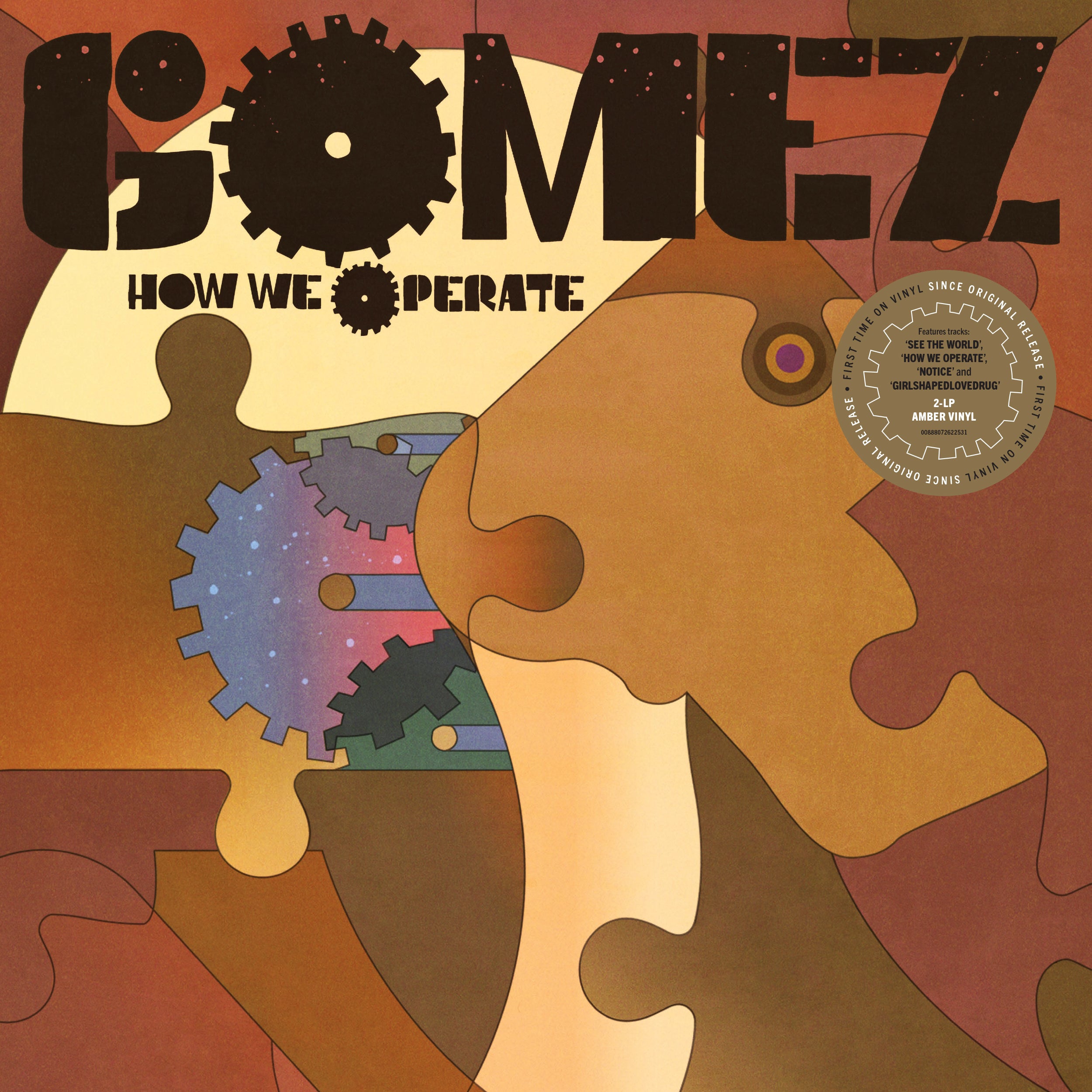 2discs LP Gomez How We Operate (Amber Vinyl) 00888072622531 Independiente 未開封 /00660 Gomez - How We Operate: Limited Translucent Amber Vinyl 2LP [NAD24