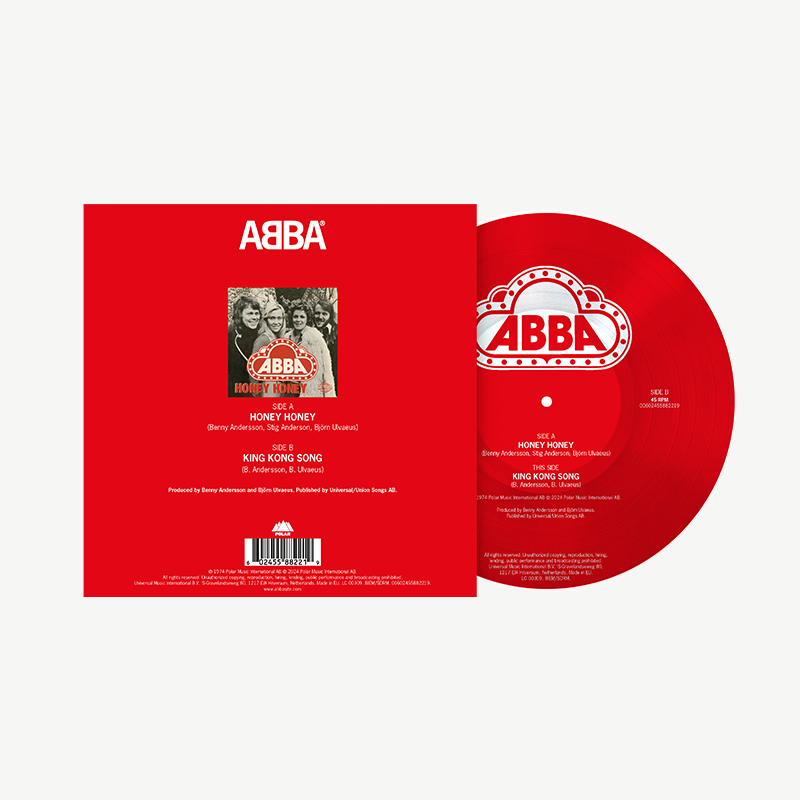 ABBA - Honey, Honey (English) / King Kong Song: Picture Disc Vinyl 7" Single