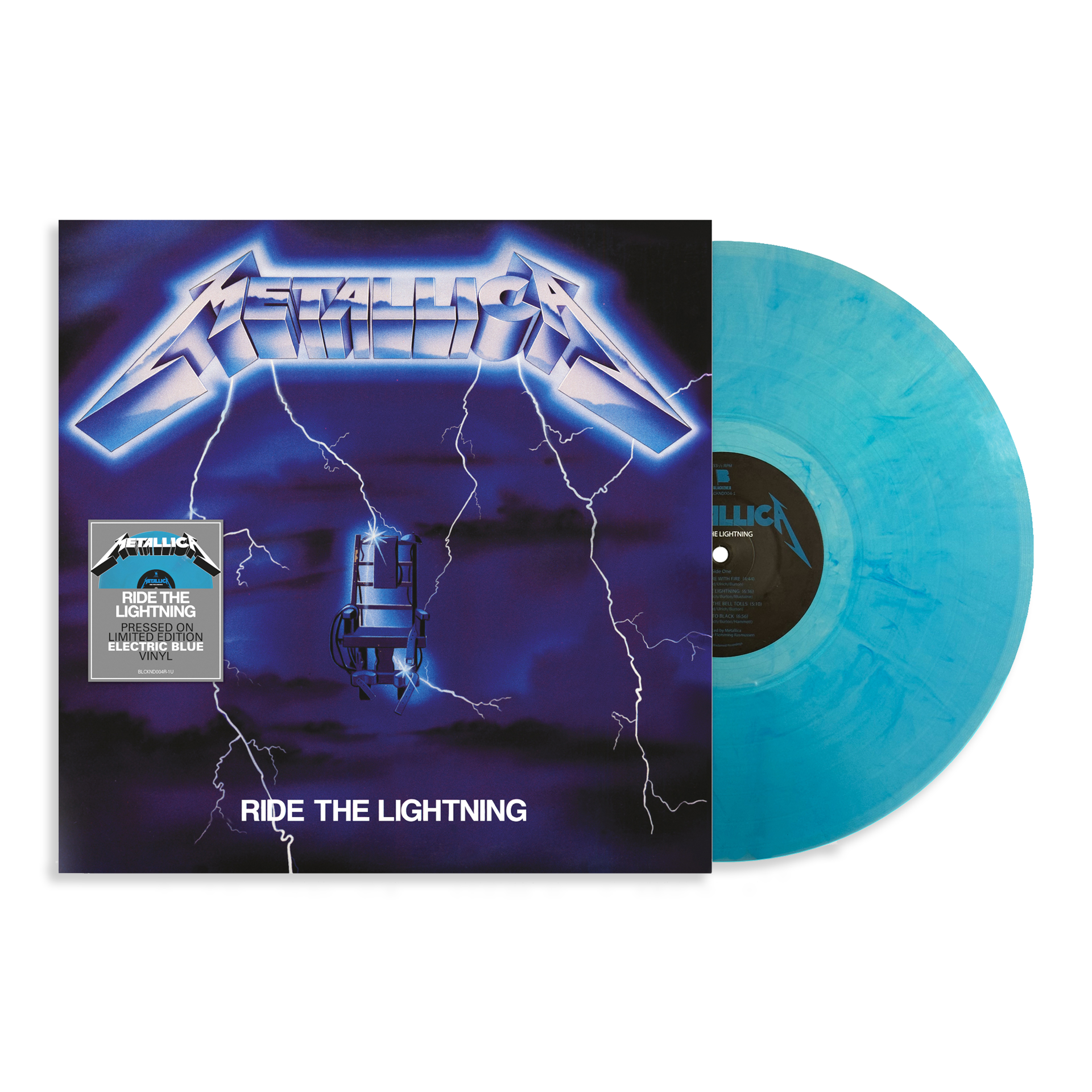 Metallica - Ride The Lightning: Limited 'Electric Blue' Vinyl LP.