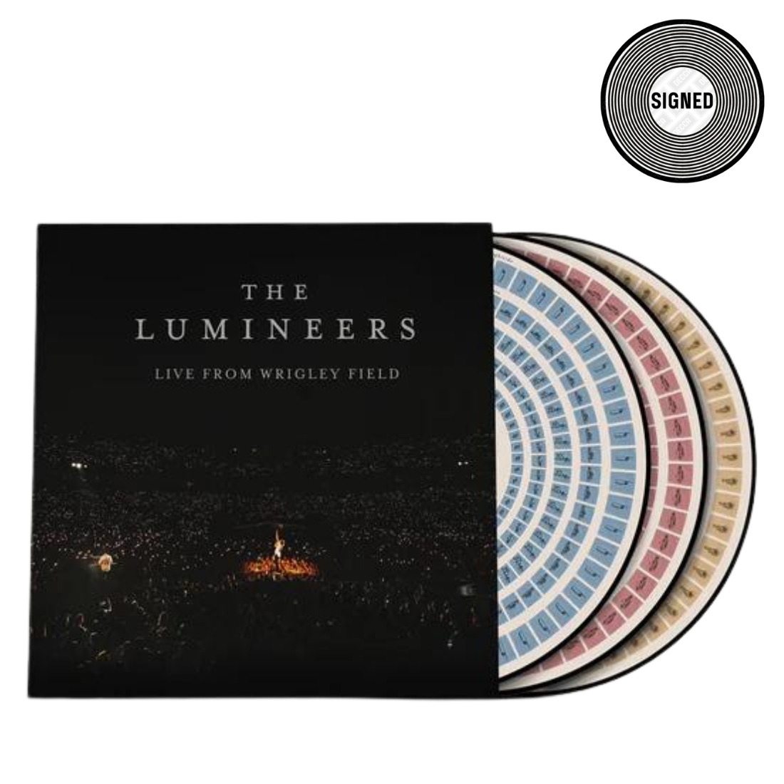 The Lumineers - Live From Wrigley Field:  Signed Limited Edition Picture Disc Zoetrope 3LP