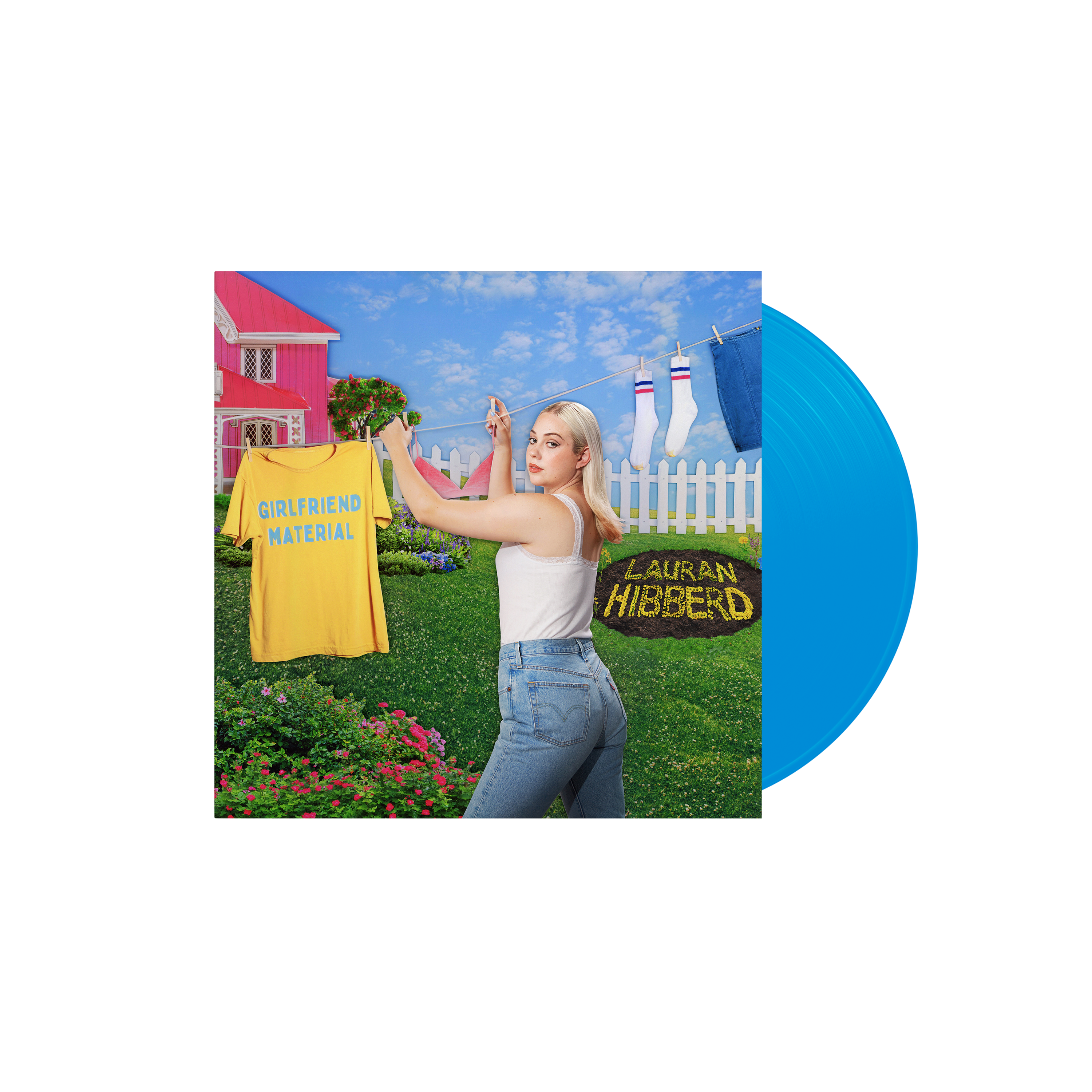 Lauran Hibberd - girlfriend material: Sky Blue Vinyl LP