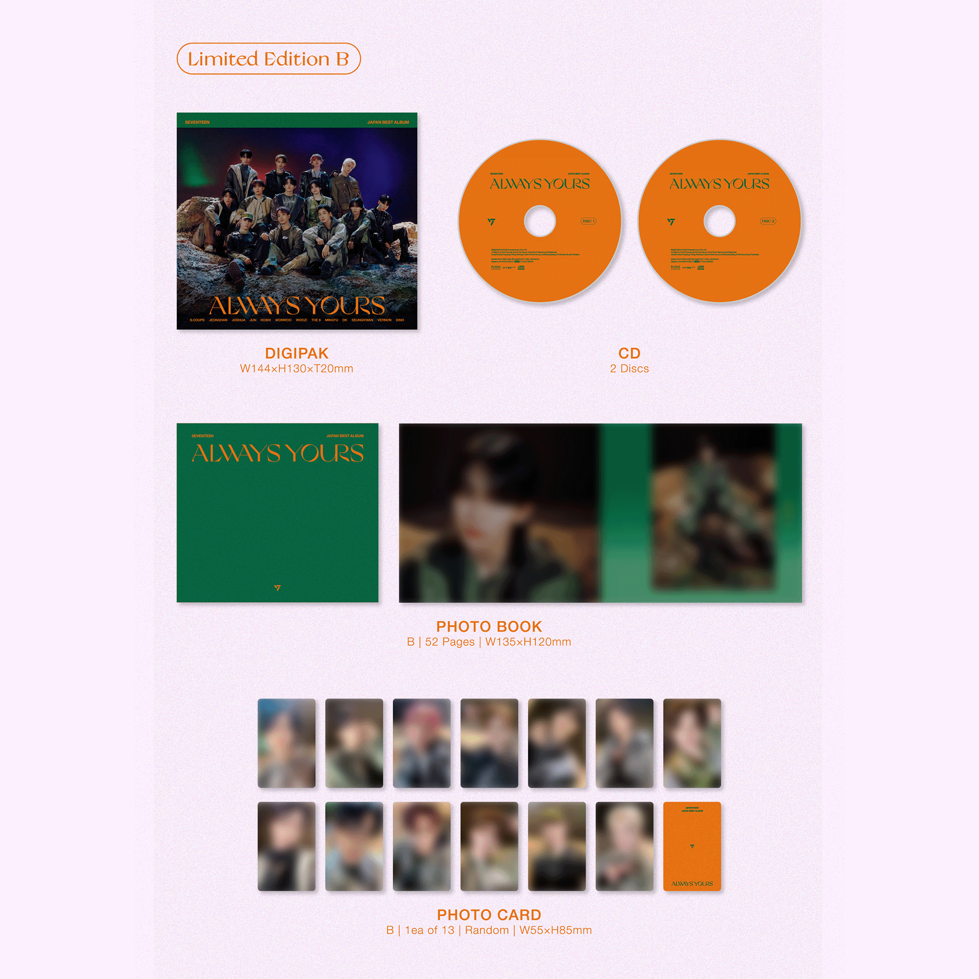 SEVENTEEN - Always Yours: 2CD + Photobook (Limited Edition B)