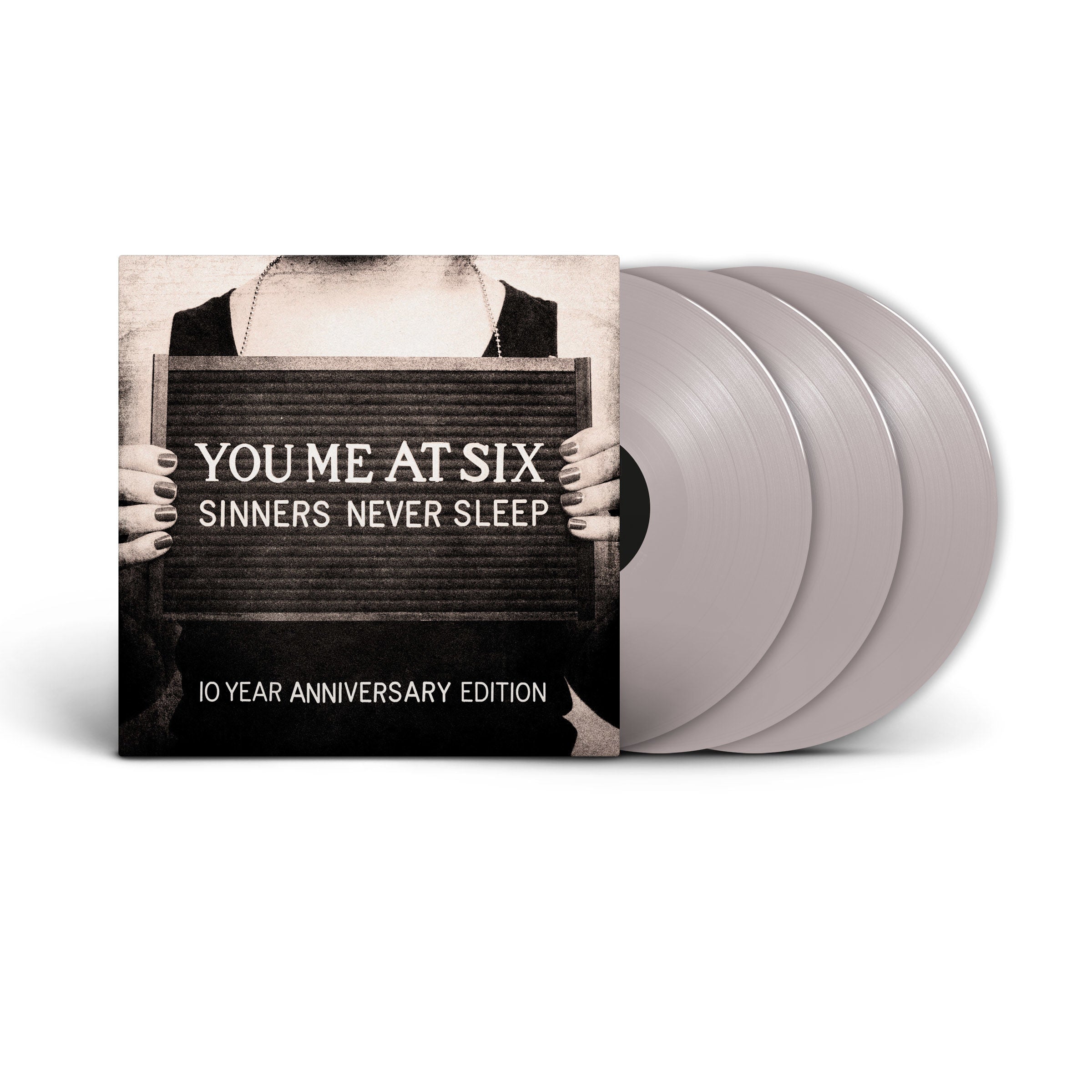 You Me At Six - Sinners Never Sleep (10th Anniversary): Limited Silver Vinyl 3LP