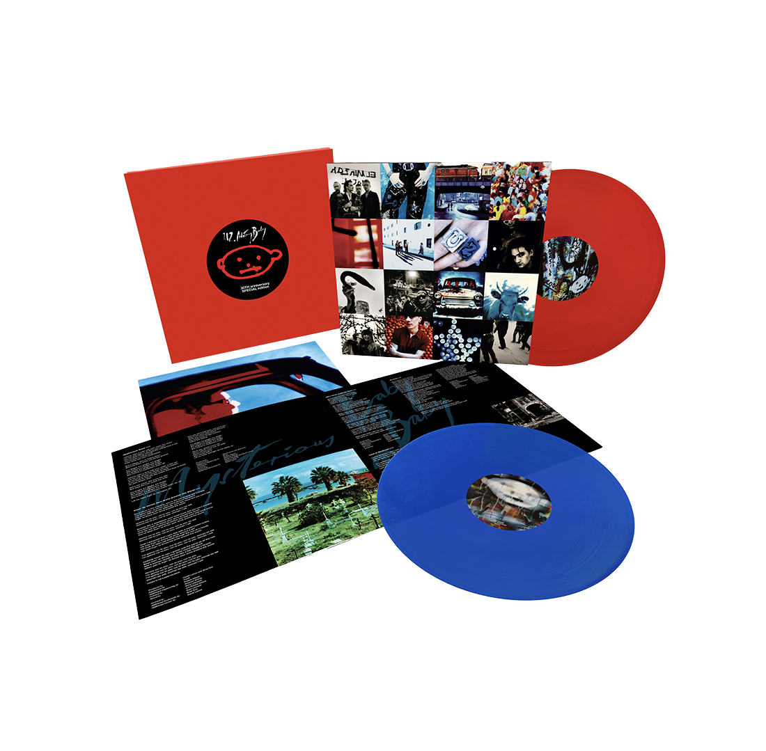 U2 - Achtung Baby: Limited Edition Numbered Red/Blue Vinyl 2LP