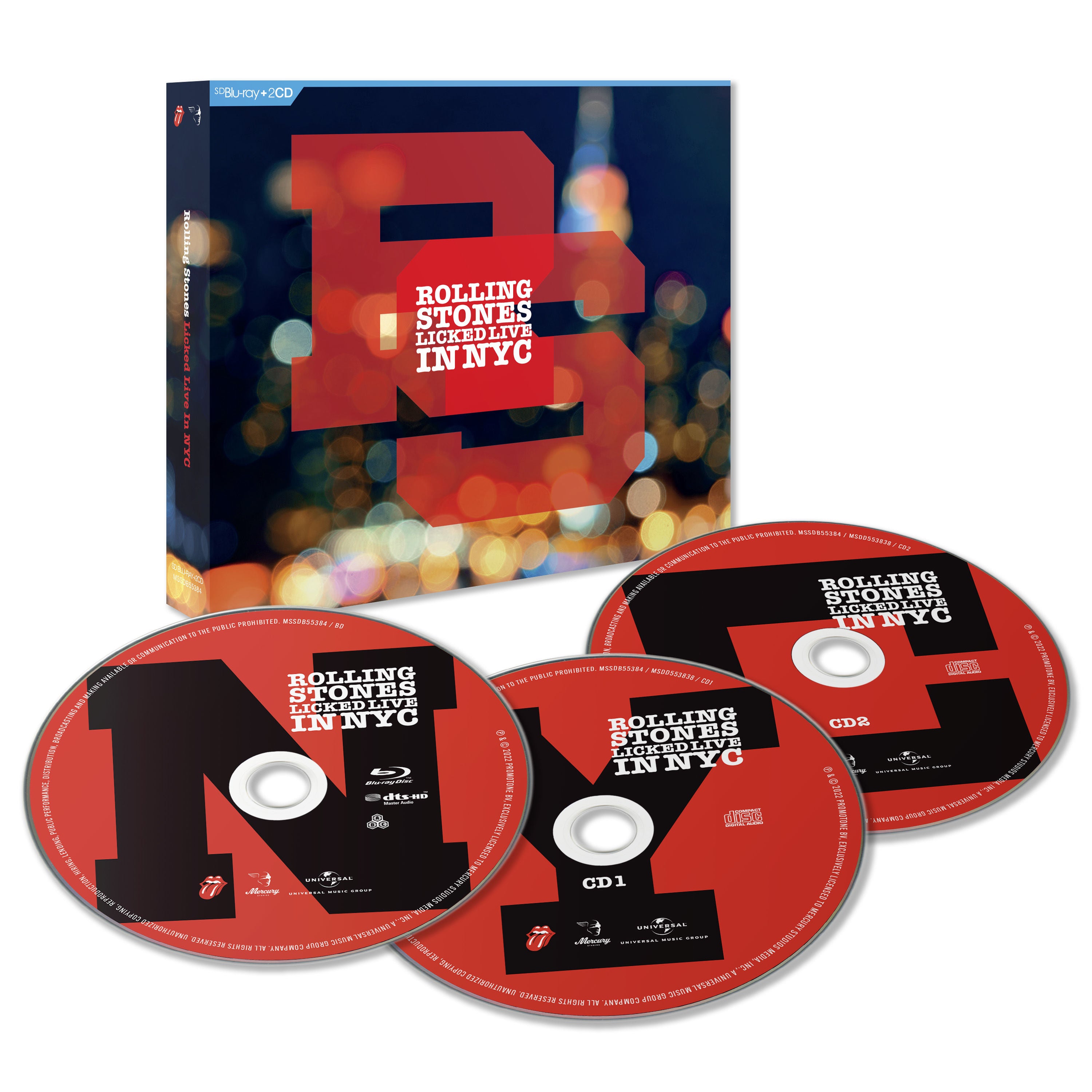 The Rolling Stones - Licked Live In NYC: SD Blu-Ray + 2CD